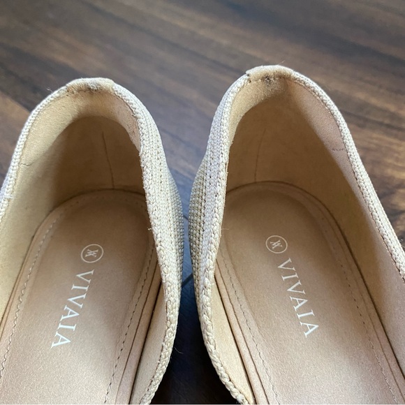 Vivaia Melia Knit Ballet Flat Pointed Toe EU 38 US 7 Beige - Picture 4 of 5